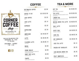 Corner Coffee Shop menu