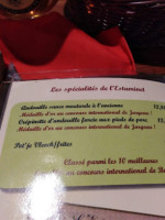 Estaminet De L'andouiller menu