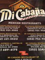 Mi Cabanita Mexican 4 menu