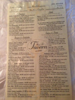 Main Street Tavern menu