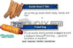 Auntie Anne's Pretzels food