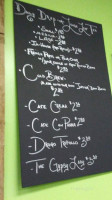 Tarot Bean Roasting Co. menu