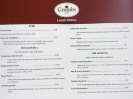 Crumbs menu