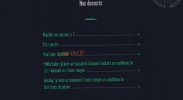 Maison Craft menu