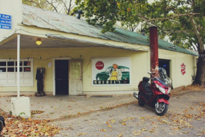 Huebel's Bier Garden outside