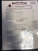 Mixin's N Fixin's Country Diner menu