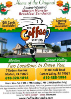 Coffee Station menu