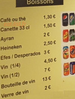 Castel'kebab menu