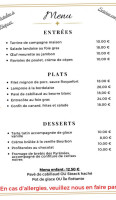 Brasserie Le Saint Martin menu