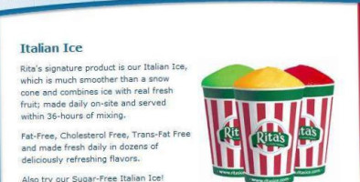 Rita's Italian Ice inside