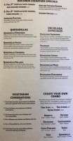 El Dorado Mexican menu