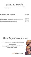 Les Tilleuls menu