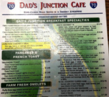 Dad's Junction Cafe menu
