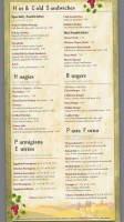 Cafe Maria menu