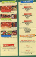 Round Table Pizza menu