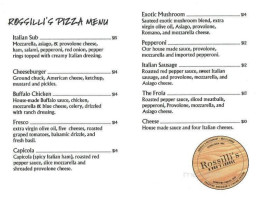 Rossilli's menu