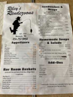 Riley's Rendezvous Grille Tavern menu