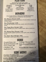 Bob's Trading Post menu