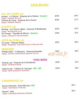 Le Refuge Des 3 Diables menu