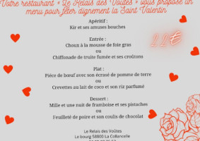 Le Relais Des Voûtes menu