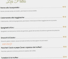 Le Mariole Marseille menu