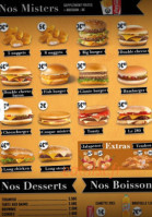 Mister Burger menu