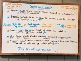 Sweet Lew's Hometown Cafe Inc menu