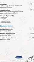 Fischers Kuche menu