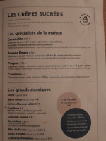 Crêperie Le Petit Breton menu