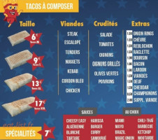 New School Tacos menu