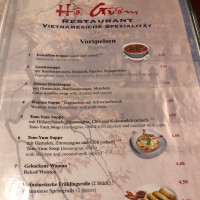 Ho Guom Restaurant, Vietnamesich Und Sushi Bar menu