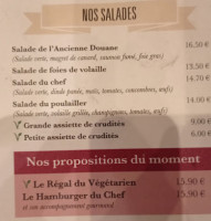 L'ancienne Douane menu