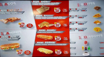 Vignacourt Kebab menu