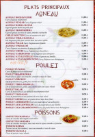 Comptoir des Indes menu