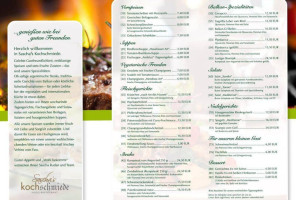 Saschas Kochschmiede menu