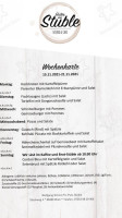 Gutes Stüble menu