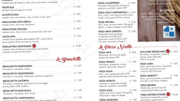 Pizzeria Oasi Campagnola menu