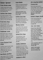 Ollie's Juke Joint And Cafe menu