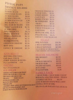 Pistol Pats -b-que menu