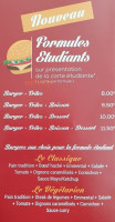 French Burger Itinérant menu