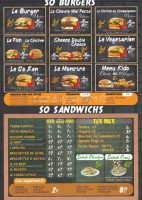 Le So Good menu