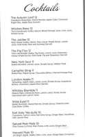 22 West Tap And Grill menu