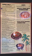 Casa Las Palmas menu