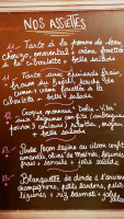 Le Compotier menu