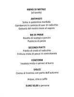 Osteria Un Mare De Tocio Un Monte De Poenta menu