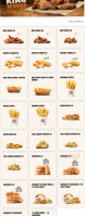 Burger King menu