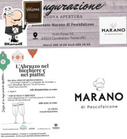 Marano Di Pescofalcone menu