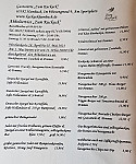 Gaststaette Zum Kuckuck menu
