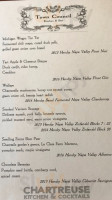 Town Council Kitchen menu