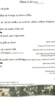 Les Calicots menu